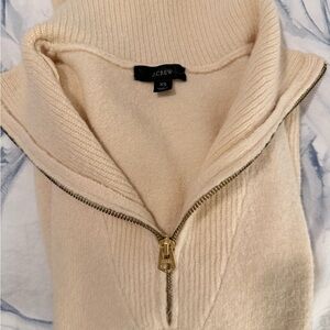 J. Crew Women's Soft Cream Cowl Neck Sweater